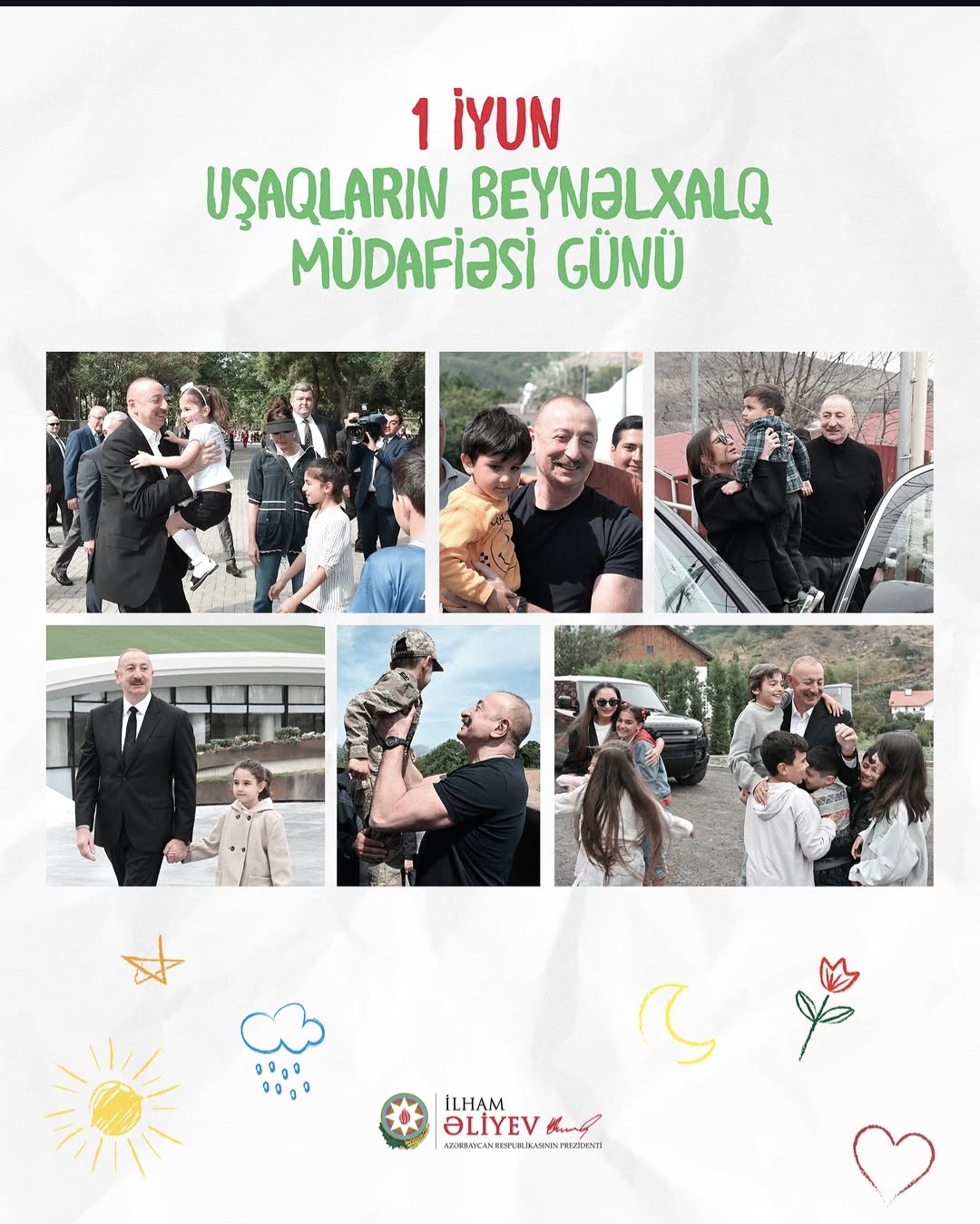 Prezident İlham Əliyev uşaqları təbrik edib